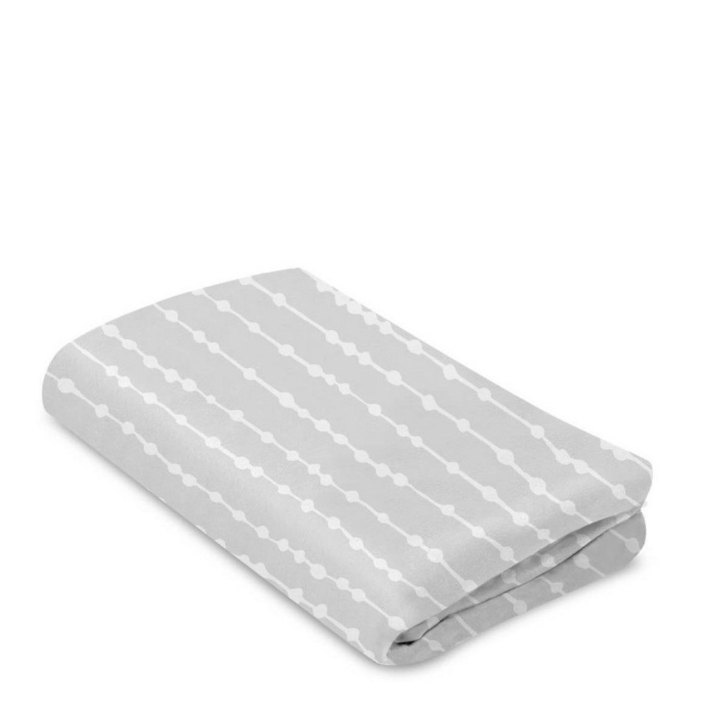Breeze Playard Sheet in Gray and White